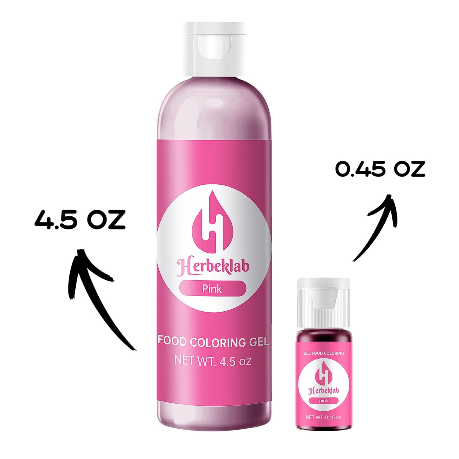 Pink Gel Food Coloring 4.5 oz Professional Grade Pink Food Dye Concentrated Gel Food Coloring for Icing Baking Cake Decorating Cookie Fondant Slime Easter Egg