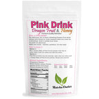 Pink Drink Powder Pitaya Dragon Fruit & Honey Refresher 12 oz Great For Loaded Tea Bubble Tea