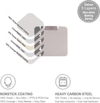 CHEFMADE Cookie Sheet Pan, 12-Inch One-Handed Gripping Non-Stick Rimless Bakeware for Oven Baking 11.4" x 12.8"x 0.6" (Champagne Gold)