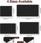 Coffee Mat, 16.5’’ X 31.5’’ Absorbent Dish Drying Mat for Kitchen Counter, Coffee Bar Mats for Espresso Machine Station, Hides Stains, Rubber Backed Dish Drying Pad, Black