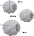 3 Pack Wave Candle Molds - Multiple Size Ball, Spiral & Resin Casting Molds for Soap Making & Home Decor