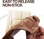 2 Pack Deep Dubai Chocolate Bar Molds, 1 Inch Silicone Chocolate Mold, Perfect for Homemade Chocolate Bar Pistachio with Scraper