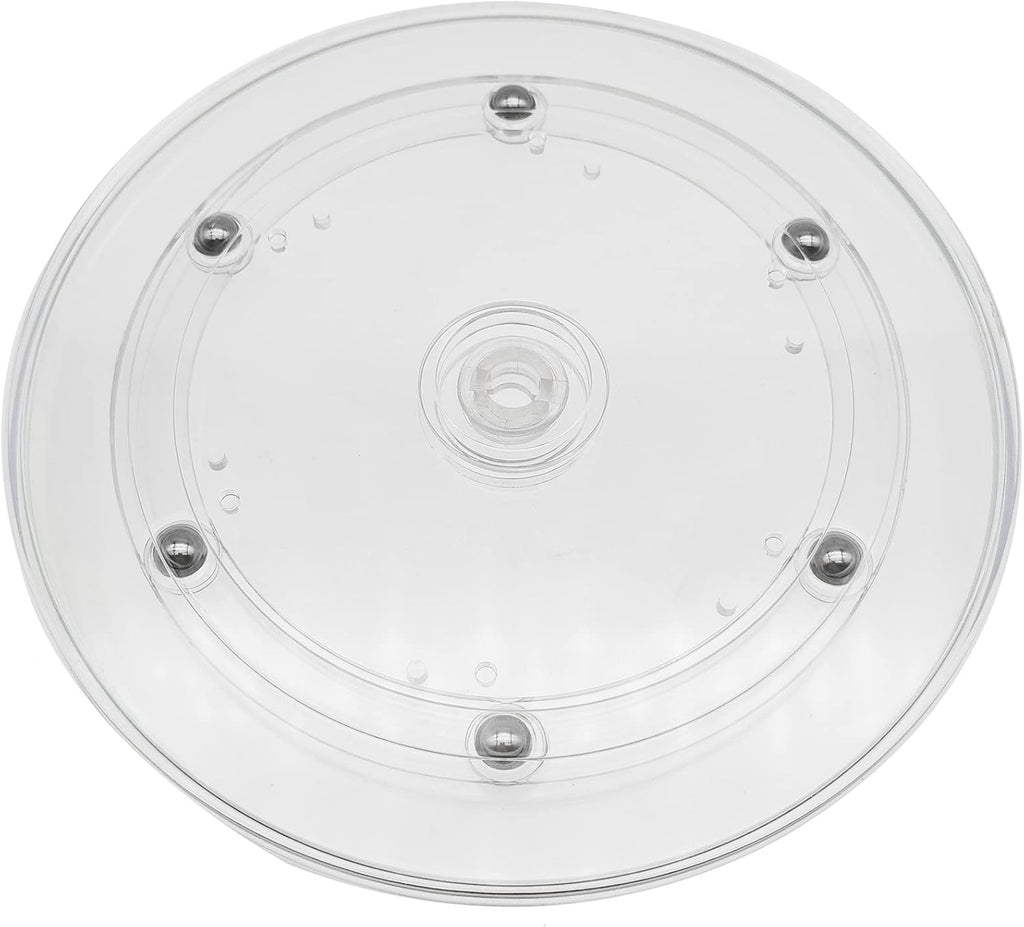 2 Pack 6" Lazy Susan Turntables Acrylic Ball Bearing 360 Degree Rotating Tray for Spice Rack Table Cake Kitchen Pantry Decorating (Transparent)