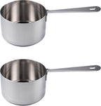 Honey Bear Kitchen 1 Cup 240 ml Measuring Scoop Cups, Polished Stainless Steel (Set of 2)