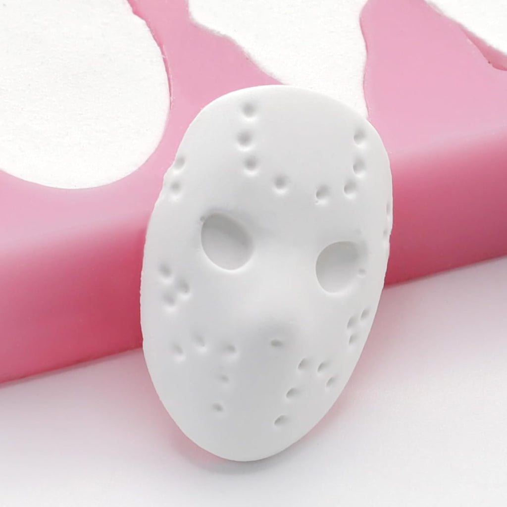 Halloween Silicone Molds for Chocolate,6 Cavities Halloween Large Scary Movie Characters Heads Chocolate Molds, Funny Horror 3D Halloween Chocolate Candy Molds for Soap Pudding Jelly Making