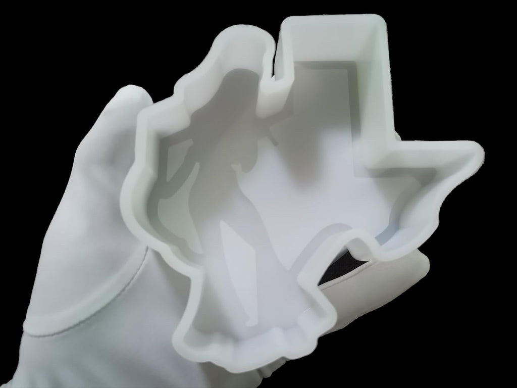 Texas Dancing Singer Shape Car Freshies Mold, Silicone Freshie Resin State Mould for Aroma Beads - Candle - Soap Mold - Scented Pendant Mold