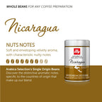 illy Arabica Selections Nicaragua Whole Bean Coffee, 100% Arabica Bean Single Origin Coffee, No Preservatives, 8.8oz (Pack of 1)