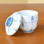 有田焼やきもの市場 Chawanmushi Cups with Lids Set of 2 Japanese Chawan Mushi Arita Imari ware Made in Japan Mebae