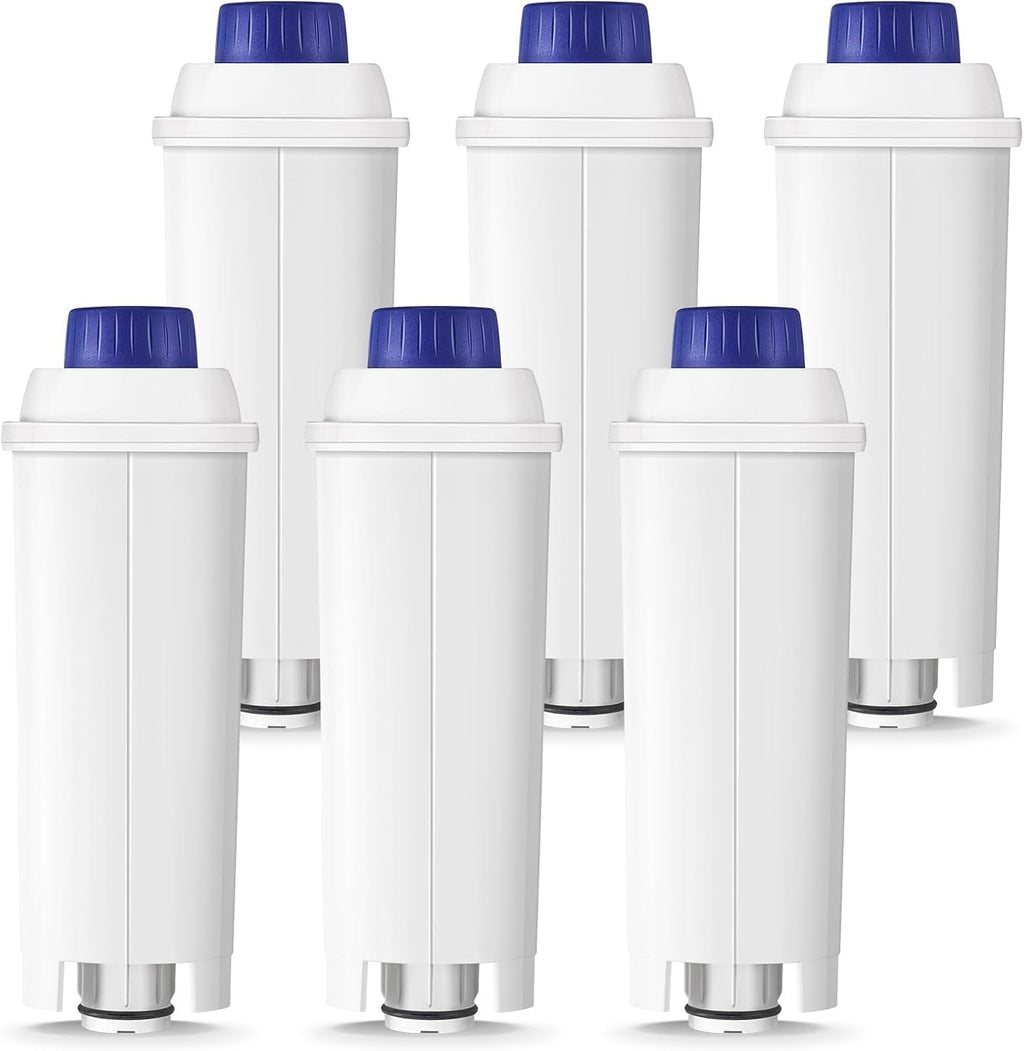 Water Filter Cartridge Replacement for Espresso Coffee Machines - Compatible with ECAM, ETAM, ESAM, Dinamica, Eletta Series - Improves Taste & Protects Your Machine, 6-Pack for Home Use