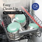 WHYSKO Stainless Steel Mixing Bowls with Lids Set - 5 Rustproof Metal Nesting Mixing Bowls for Kitchen, Meal Prep, Baking, Cooking, Storage - Includes 3 Grater Attachments, Dishwasher Safe