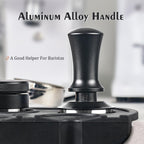 51mm Calibrated Spring-Loaded Espresso Tamper – 30lb Palm Tamper with Flat Stainless Steel Base – Precision Portafilter Tool for Home Espresso Machines