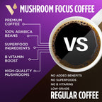 VitaCup Focus Mushroom Coffee Pods, Vanilla Flavored Coffee with Chaga, Lion’s Mane, Vitamins, Medium Dark Roast Arabica Beans, Recyclable Single Serve Pods Compatible with Keurig K-Cup Brewers, 16 Ct