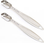 2PCS 1/2Teaspoon (2.5ml) Single Measuring Spoon, Individual Stainless Steel Long Handle Measure Tablespoon Only