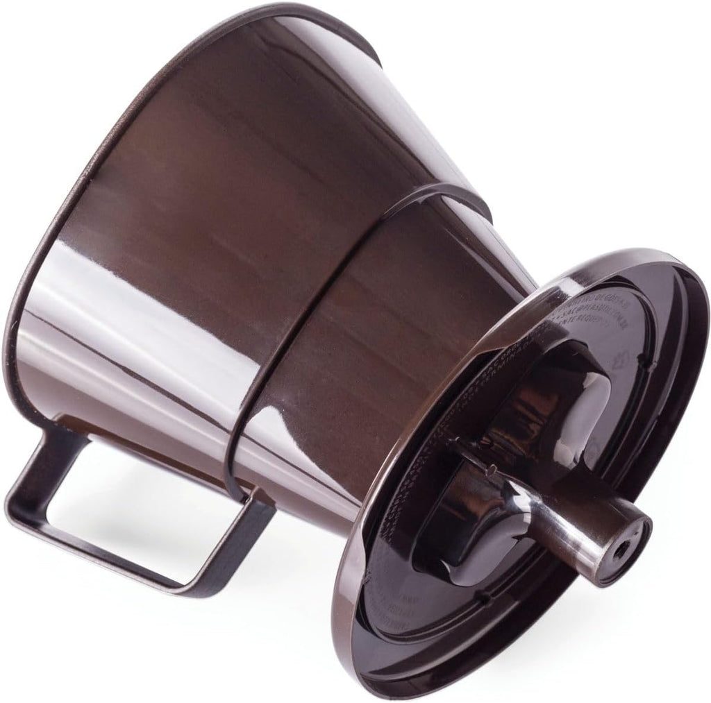 Coffee Filter Holder Brown 700 Ml | Reusable Pour Over Dripper | BPA Free Countertop Brew Tool | Plastic Cone Funnel Carafe Compatible