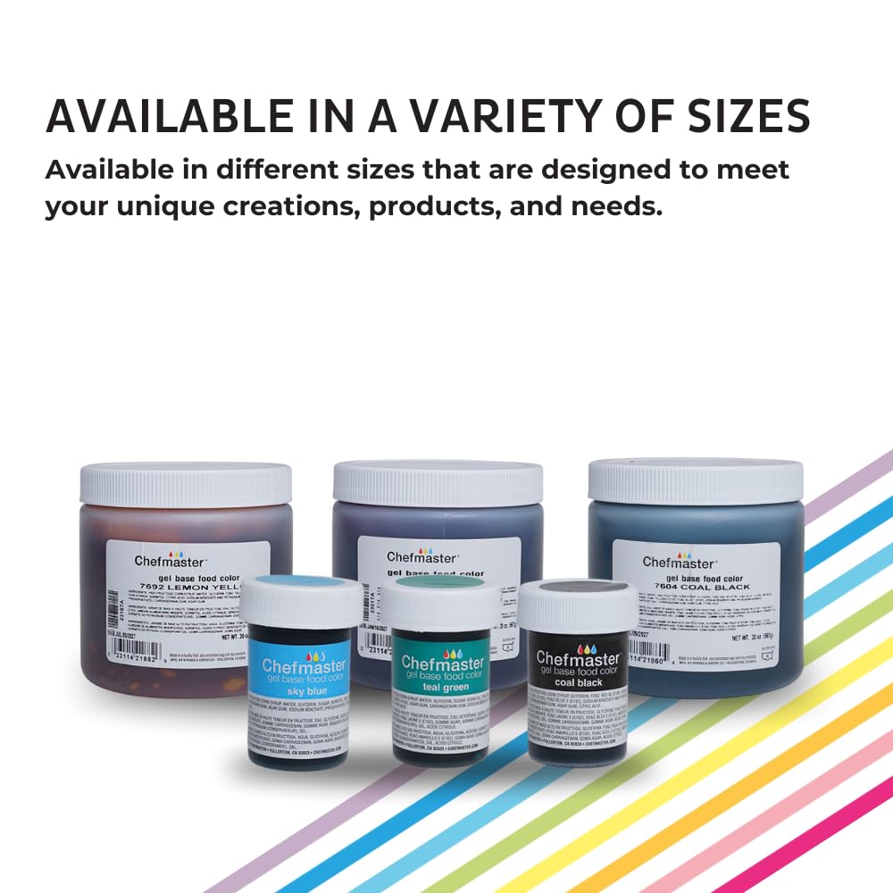 Chefmaster Fuchsia Pink Gel Food Coloring | Vibrant Color | Professional-Grade Dye for Icing, Frosting, Fondant | Baking & Decorating | Fade-Resistant | Easy-to-Use | Made in USA | 1 oz