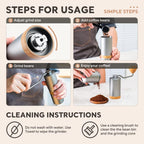 Manual Coffee Grinder Adjustable Setting，Portable Manual Grinder Conical Ceramic Burr Stainless Steel,Capacity 30g