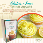 Heartland Gourmet: Gluten Free Lemon Cupcake Mix - Rich and Decadent - Certified Gluten Free Ingredients - All Purpose - Safe for Celiac Diet