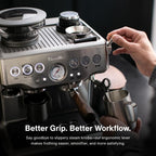 CREMA Coffee Products Replacement Steam Lever for Breville Espresso Machines | Ergonomic Stainless Steel Design | Compatible with Barista Express, Infuser, Barista Pro | Easy Grip | White Finish