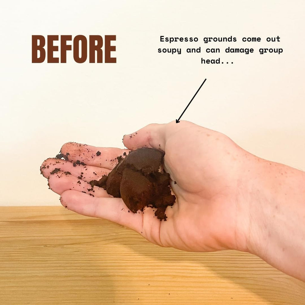 PuckBuddy 58.5mm Espresso Puck Screen (3 Pack) - Lower Shower Screen - Metal Contact Screen for 58mm Portafilter Filter Basket - 1.7mm Thickness 150μm Mesh - 316 Stainless Steel (58.5mm)