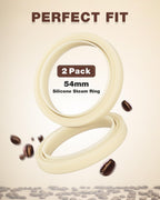 2PCS 54mm Silicone Steam Ring for Breville Espresso Machine 878/870/860/880/810/840/450/500 and Sage 880/878/875/870/810/500, Breville Espresso Machine Accessories Grouphead Gasket Replacement Part