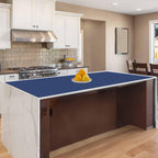 47.2"x23.6"(120cmx60cm) Large Silicone Mat for Kitchen Counter, Non-Slip Heat Resistant Countertop Protector, Waterproof Multipurpose Mat for Kitchen Island, Deep Blue