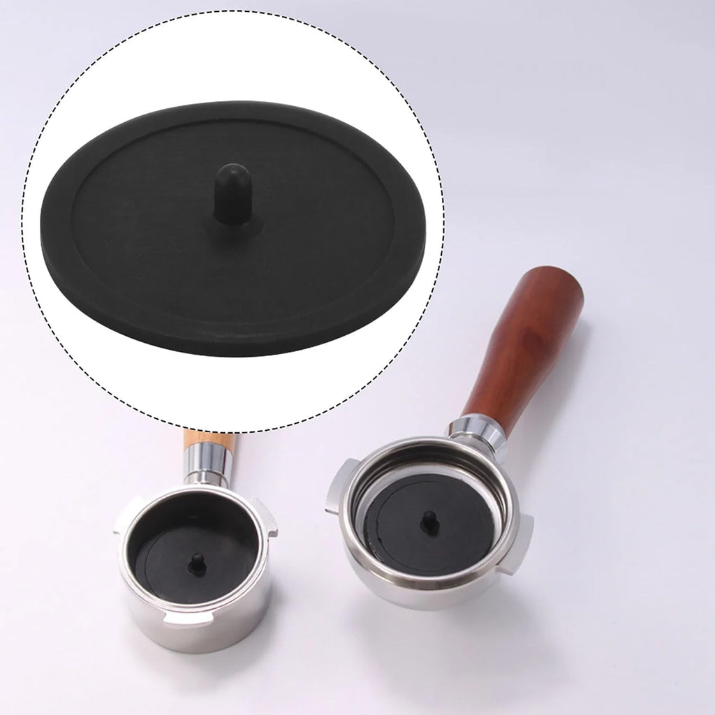 Coffee Machine Handle Cleaning Blind Plate Backflush Tray Blind Hole Insertion Port Filter Plate Cleaner 51mm Coffee Pad Backwashing Tray 2pcs