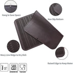 Silicone Dish Drying Mat for Multiple Usage,Easy clean,Eco-friendly,Heat-resistant Silicone Mat for Kitchen Counter or Sink,Refrigerator or Drawer Liner Coffee 3XL 28 inches x 18 inches