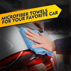 HOMEXCEL Blue Microfiber Cleaning Cloth 150 Pack, 12.5 x 12.5 inch Microfiber Towels for Cars, Ultra Absorbent Car Washing Cloth Cleaning Rags for Car Kitchen Window