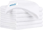 HOMEXCEL Microfiber Cleaning Cloth 6 Pack 12.5 x 12.5 inch Microfiber Towels for Cars Ultra Absorbent Car Washing Cloth Lint Free Streak Free Cleaning Rags for Car Kitchen Window White