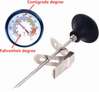 Milk Frothing Thermometer 2 Packs for Coffee Chocolate Cappuccino Frothy Milk Foam Stainless Steel Thermometer Latte Art Pen