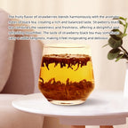 HANFANGLING Strawberry Black Tea, 100% Natural Loose Leaf, Blend Of Strawberry Fruit And Black Tea Aroma