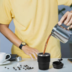 6oz Vacuum Insulated Espresso Cup Set of 2, Espresso Shot Cup for Coffee, Double Wall Stainless Steel Mini Tumbler Shot Glasses with Lid