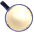 Encantada Handmade Hand-Painted Authentic Mexican Pottery Mugs (1-Pack, Dots & Flowers)