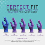 SafeWay Nitrile Gloves, 2000 Ct, 2X-Large, Powder-Free, Latex-Free, All-Purpose, Professional Disposable Gloves with Textured Fingertips for Medical Use, Food Prep, Cleaning, Tattoo & More