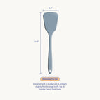 GIR: Get It Right Silicone Spatula Turner - 13-Inch Slate - Heat-Resistant & Non-Stick Core with Flexible Tip - Pancake Flipper - Dishwasher Safe