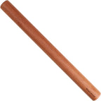Muso Wood Sapele Wooden Dowel Rolling Pin for Baking,Tapered Roller for Fondant, Pie Crust, Cookie, Pastry (Dowel 15-3/4inch)