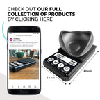 Waterproof Espresso Coffee Scale with Timer, 1000g by 0.1g, Barista Weighing Plate, RDT Tool Set, Cleaning Brushes & Batteries Included