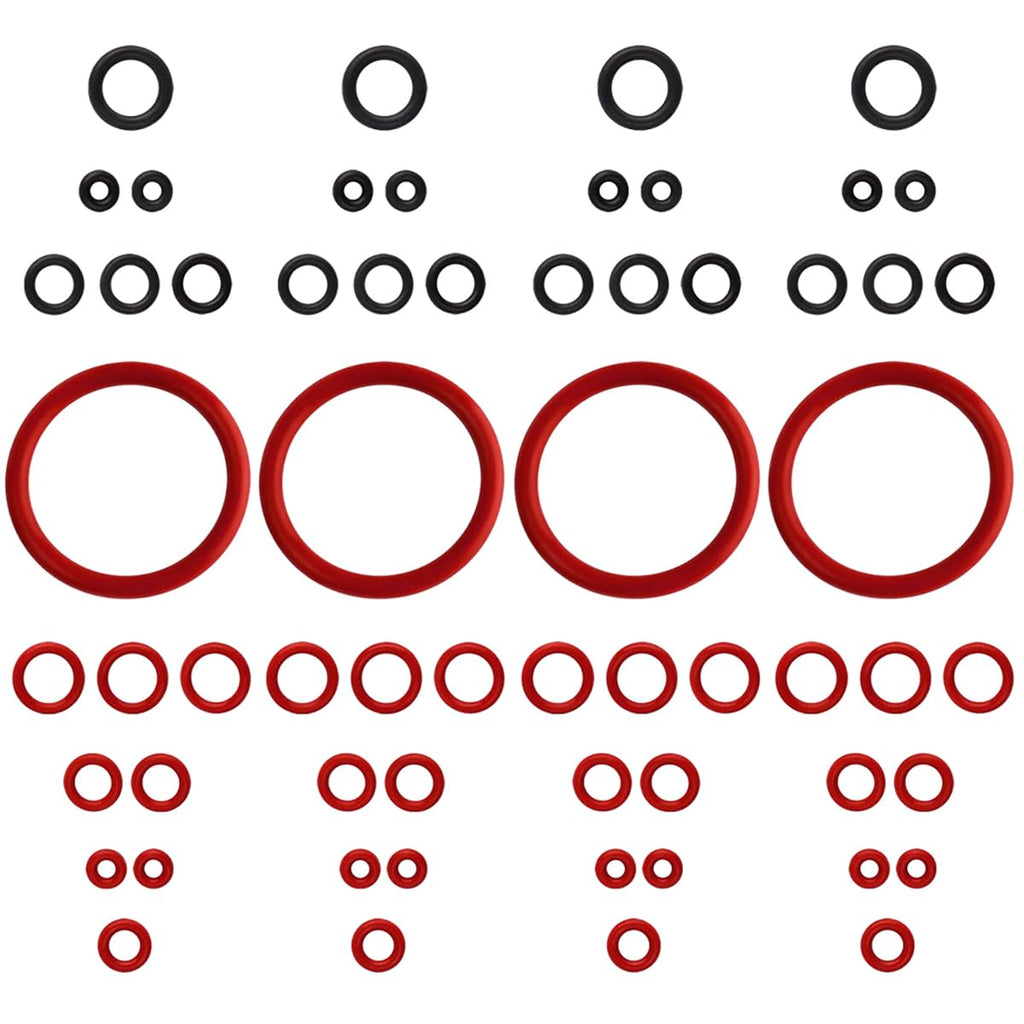 Wolfride 60 Pcs (4 Set) Seal O-Ring Kit Gasket Seal Set Saeco Philips Gaggia Coffee Machine, Professional Coffee Machine O'Rings Maintenance Kit Seal O Rings Nozzle Gasket