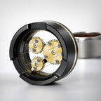 Aieve Spirographic WDT Tool 54mm, Metal Espresso Distribution Tools with Heavy-duty Stand for Barista, 0.4mm x 9 Needles Geared Spinning Aluminum Coffee Stirrer with 9 Extra Needle