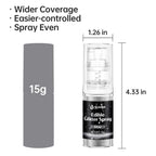 Silver Edible Glitter Spray - 15g Edible Silver Glitter for Cakes Food Grade Metallic Shimmer Powder Cake Spray for Cookie Decorating Chocolate Strawberry