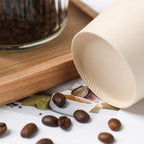 Disposable Paper Cups, Plant Fiber Brown Hot Drink Cups 160 Count 8 oz