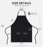 Syntus 12 Pack Bib Apron, Unisex Aprons Adjustable Thicker Version Waterdrop Resistant with 2 Pockets Cooking Kitchen Aprons for Women Men Chef, BBQ Drawing Apron Bulk, Black