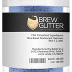 Sky Blue BREW GLITTER Edible Glitter For Drinks, Cocktails, Beer, Garnish Glitter & Beverages | KOSHER & HALAL Certified | 100% Edible & Food Grade | Vegan, Gluten, Nut Free (25g, Sky Blue)