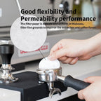 watchget 58mm Espresso Paper Filters - 100 Pcs Disposable Unbleached Coffee Filter Papers for Espresso Machines, Puck Screen, Portafilter Baskets, Compatible with 58mm Portafilters