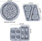Ferris Wheel Resin Mold Set - Silicone Mold for Resin, Cake Decorating, Coasters, Desktop Decoration