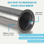 The Complete System – Cold Brew Coffee Kit with Smart Bean Canister, Stainless Steel Sifter & 500ml Dual-Filter Brewer/Carafe – Store, Sift, Brew & Serve Smooth Cold Brew at Home