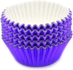 Standard Purple Foil Cupcake Liners Muffin Baking Cups for Party and More, 100-Count