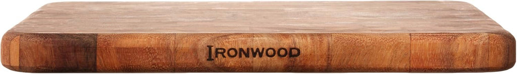 Ironwood Oslo End Grain Square Utility Cutting Board, One Size, Acacia Wood, Brown
