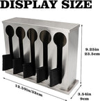 Dnoifne Utensil Dispenser, 5 Compartment Stainless Cutlery Organizer, Large Capacity Spoon Storage Device, Stainless Steel Spoon Storage Box, Dining Room Buffet Table Cutlery Dispenser