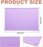 uxcell Silicone Pastry Mat, 27.5" x 19.7" Silicone Baking Mat with Measurements, Non-Stick Dough Rolling Mat for Making Pastry Cookies Bread Pizza Purple